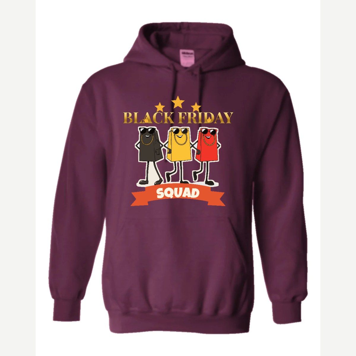 Black Friday Squad — Hoodie / Maroon