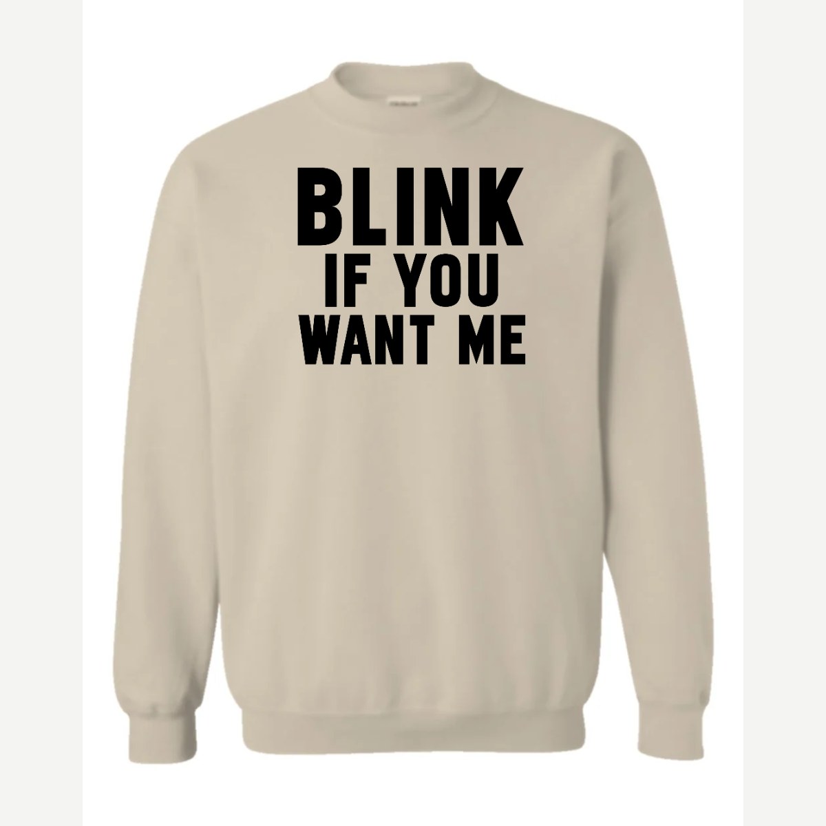Blink — Crewneck Sweatshirt / Sand
