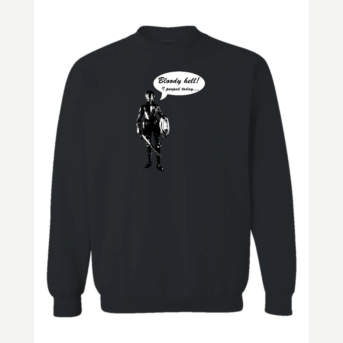 Bloody Hell! (Knight) — Crewneck Sweatshirt / Black