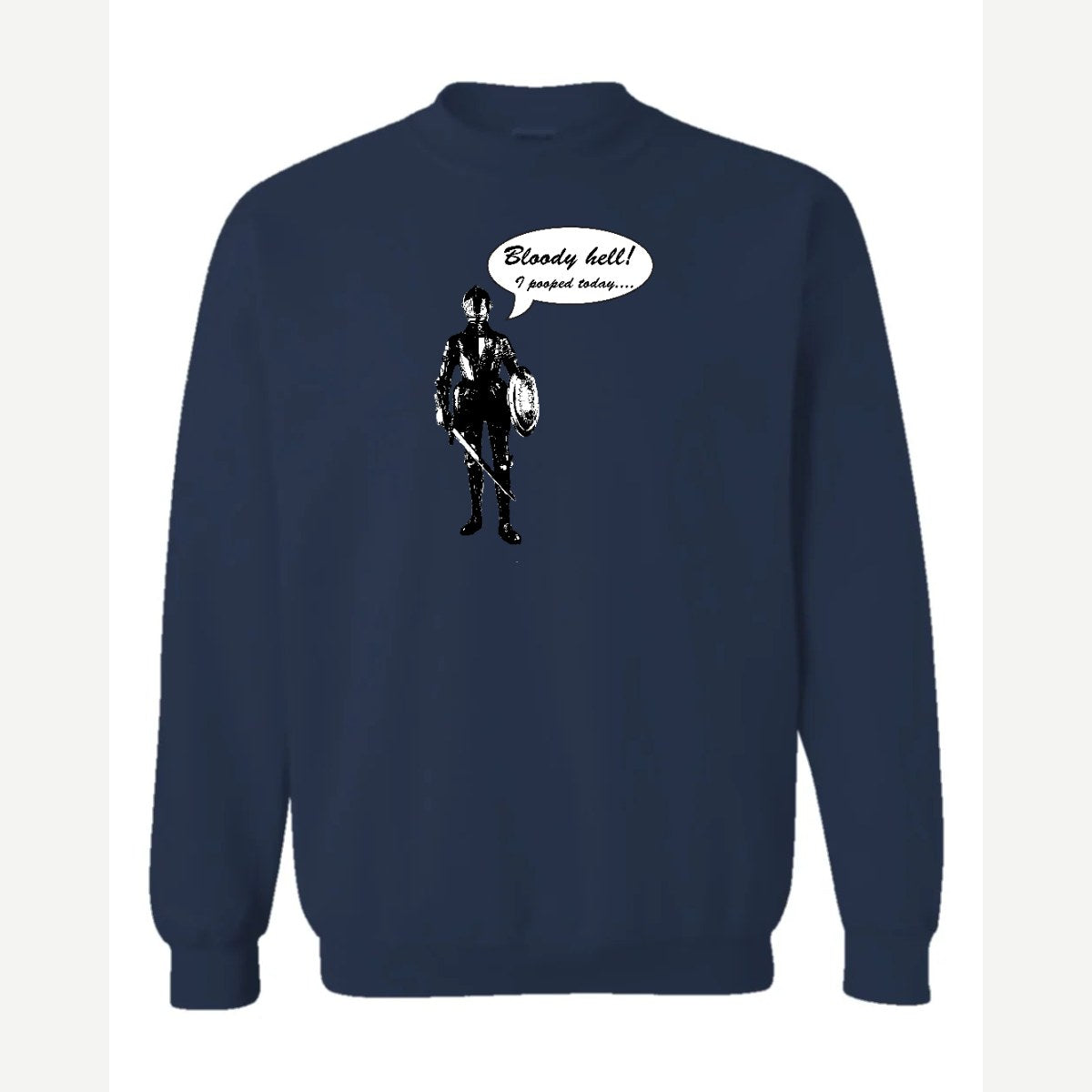 Bloody Hell! (Knight) — Crewneck Sweatshirt / Navy