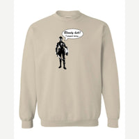 Bloody Hell! (Knight) — Crewneck Sweatshirt / Sand