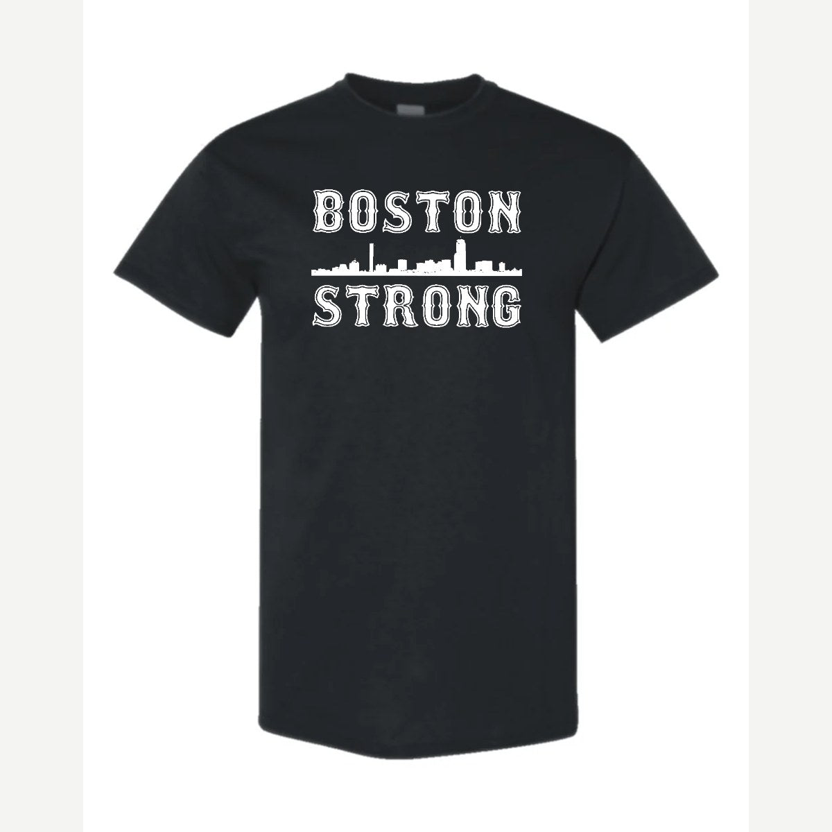 Boston Strong Skyline — Classic Tee / Black