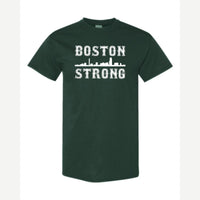 Boston Strong Skyline — Classic Tee / Forest Green