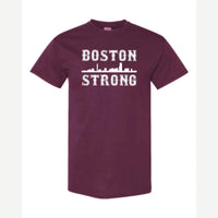 Boston Strong Skyline — Classic Tee / Maroon