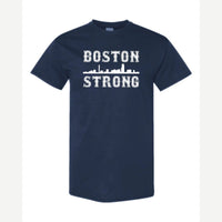 Boston Strong Skyline — Classic Tee / Navy