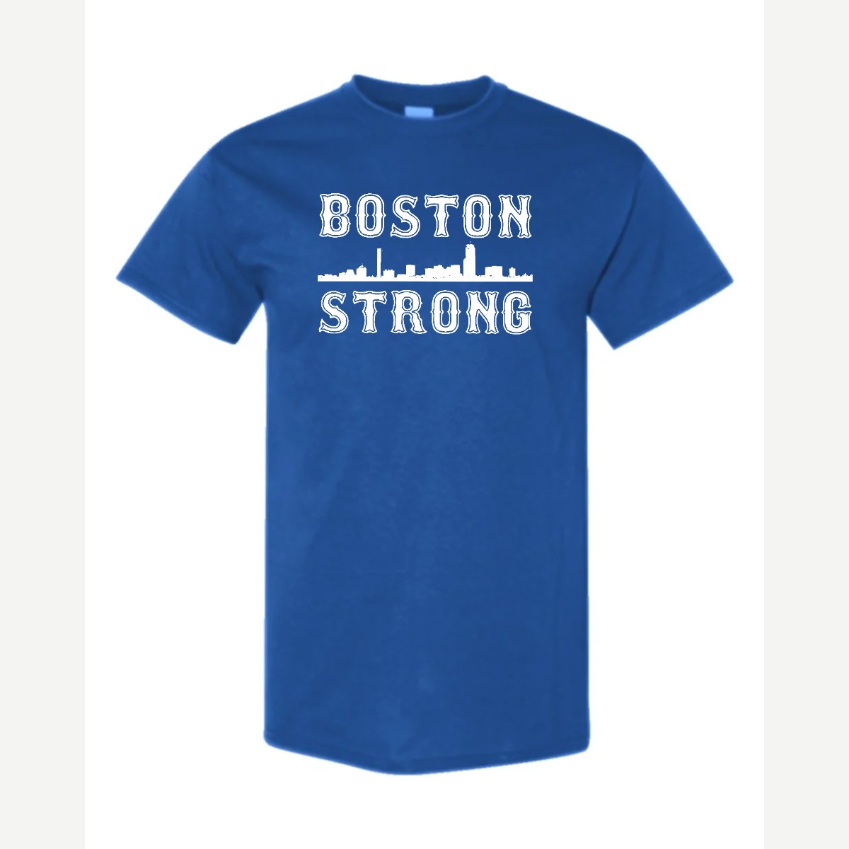 Boston Strong Skyline — Classic Tee / Royal