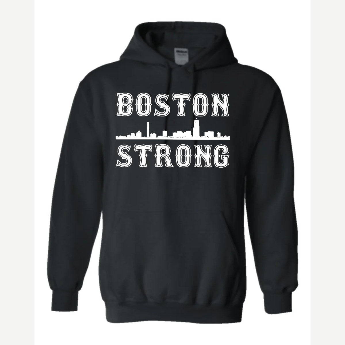 Boston Strong Skyline — Hoodie / Black