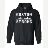 Boston Strong Skyline — Hoodie / Black