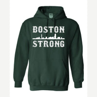 Boston Strong Skyline — Hoodie / Forest Green