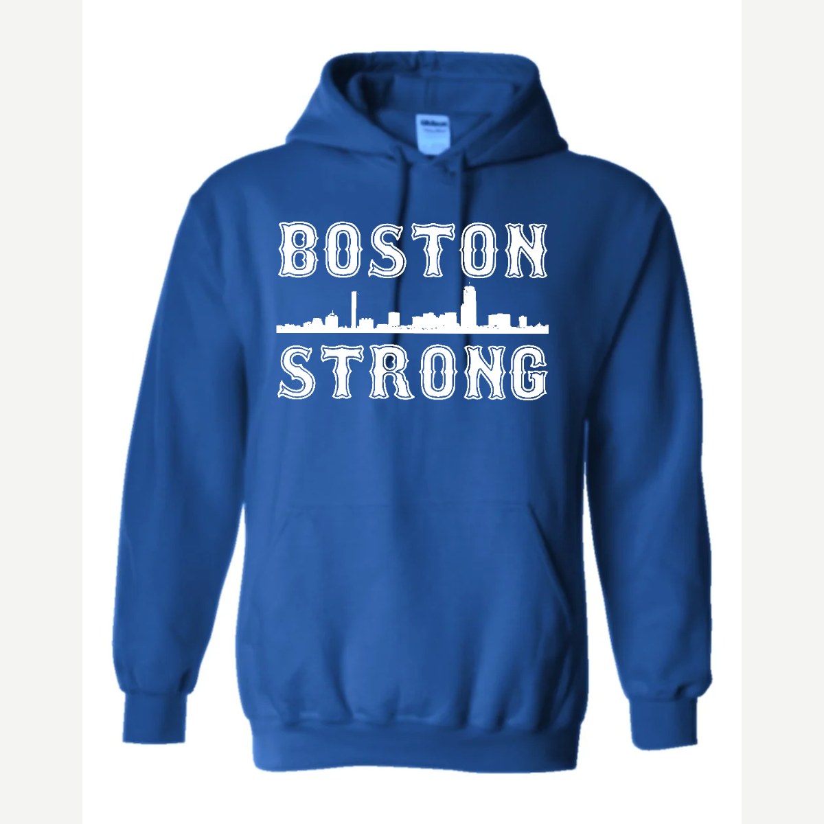 Boston Strong Skyline — Hoodie / Royal