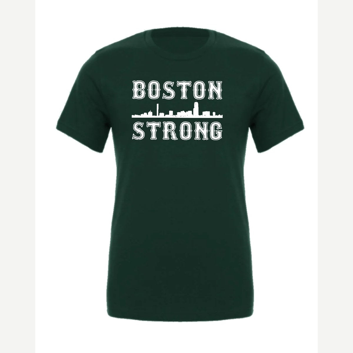 Boston Strong Skyline — Premium Tee / Forest