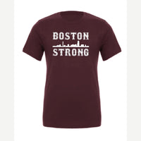 Boston Strong Skyline — Premium Tee / Maroon