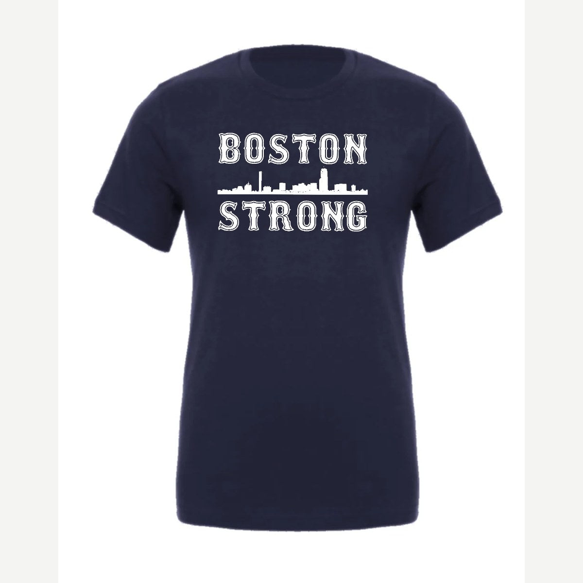 Boston Strong Skyline — Premium Tee / Navy