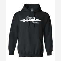 Boston Strong Skyline (Script) — Hoodie / Black