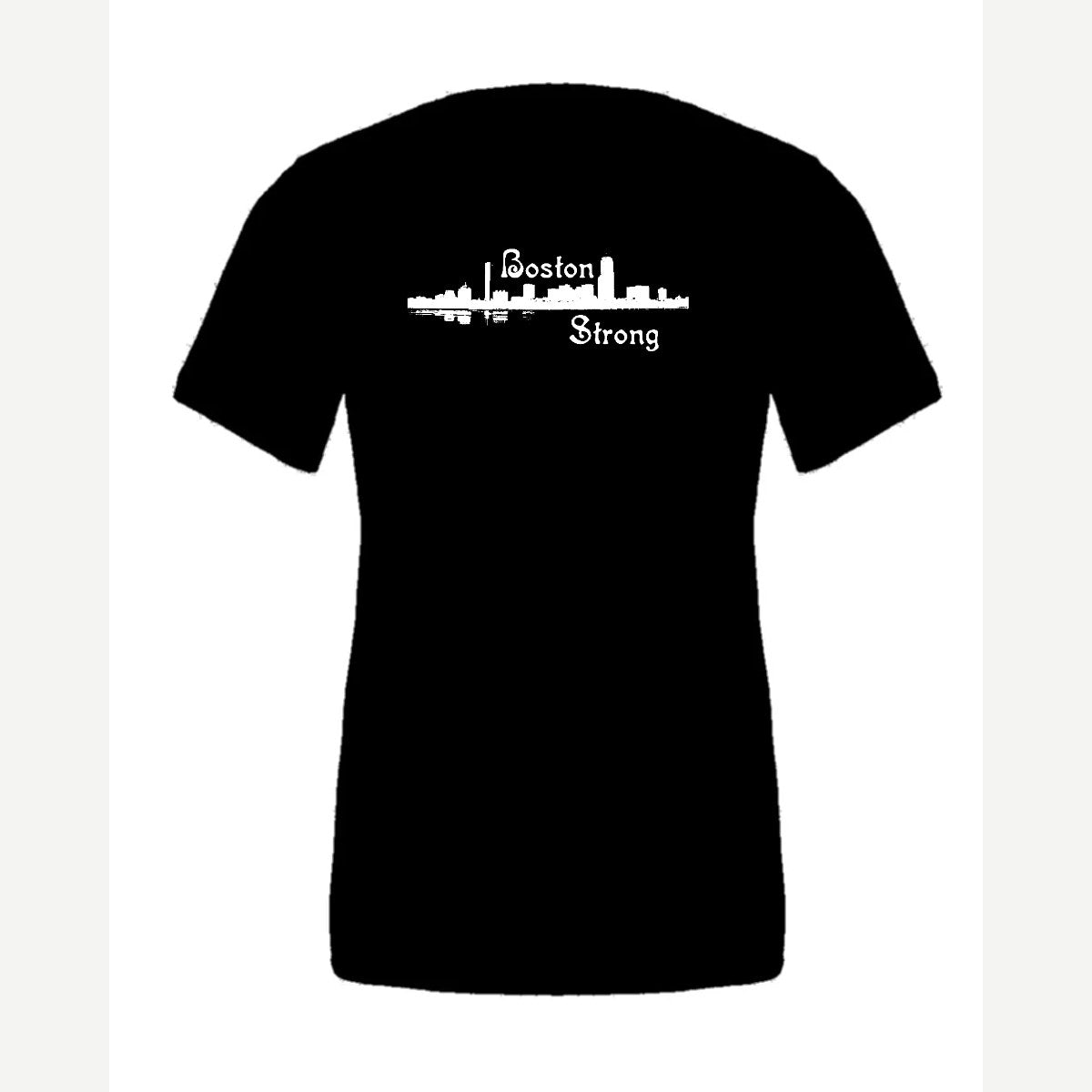 Boston Strong Skyline (Script) — Premium Tee / Black