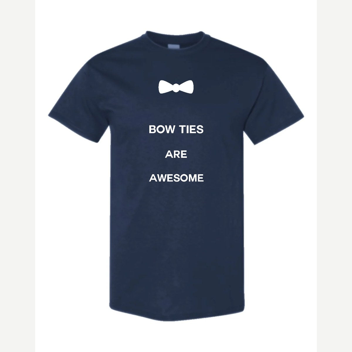 Bow Ties Are Awesome — Classic Tee / Navy