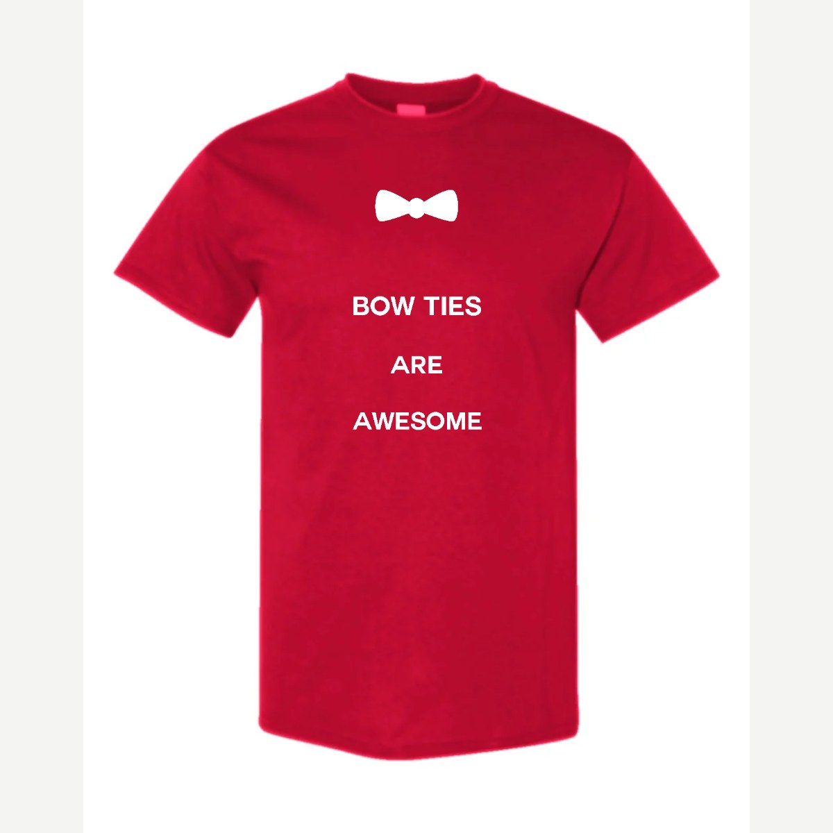 Bow Ties Are Awesome — Classic Tee / Red
