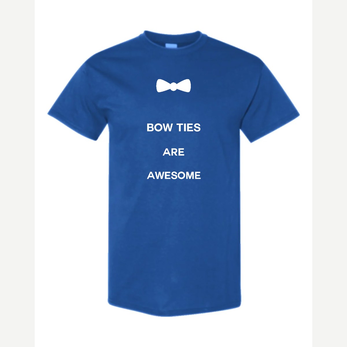 Bow Ties Are Awesome — Classic Tee / Royal