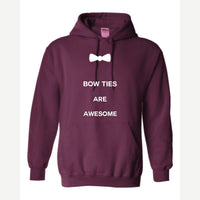 Bow Ties Are Awesome — Hoodie / Maroon