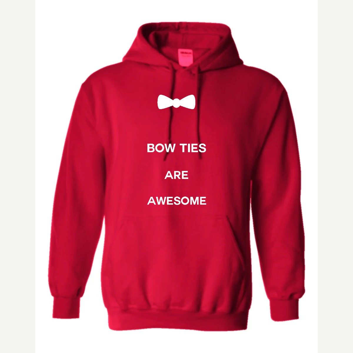 Bow Ties Are Awesome — Hoodie / Red
