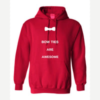 Bow Ties Are Awesome — Hoodie / Red
