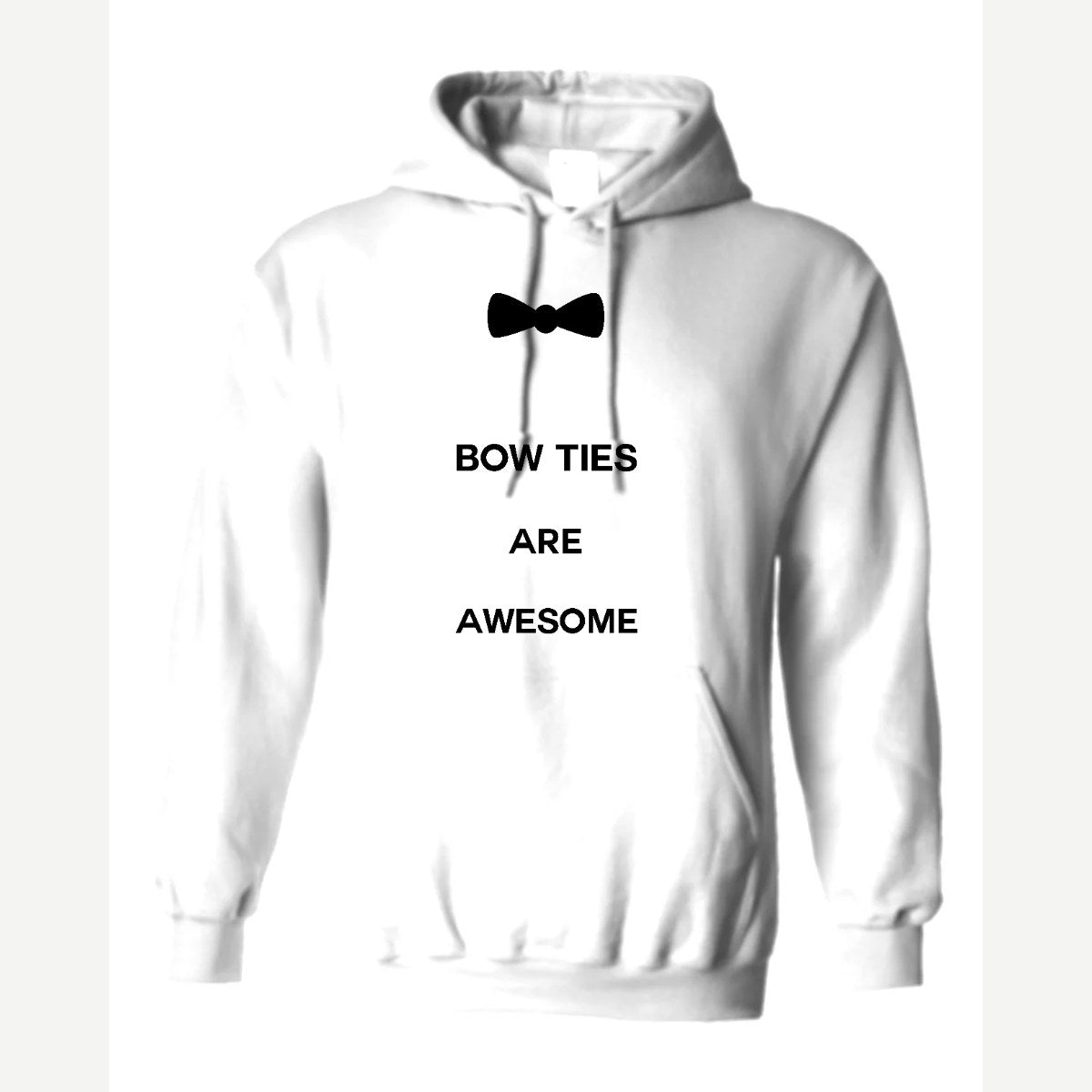 Bow Ties Are Awesome — Hoodie / White