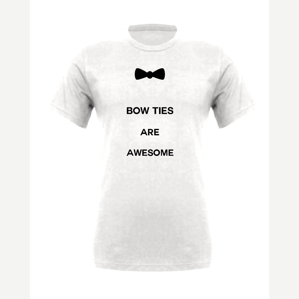 Bow Ties Are Awesome — Premium Tee / White