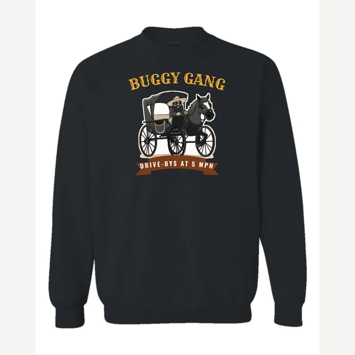 Buggy Gang — Crewneck Sweatshirt / Black