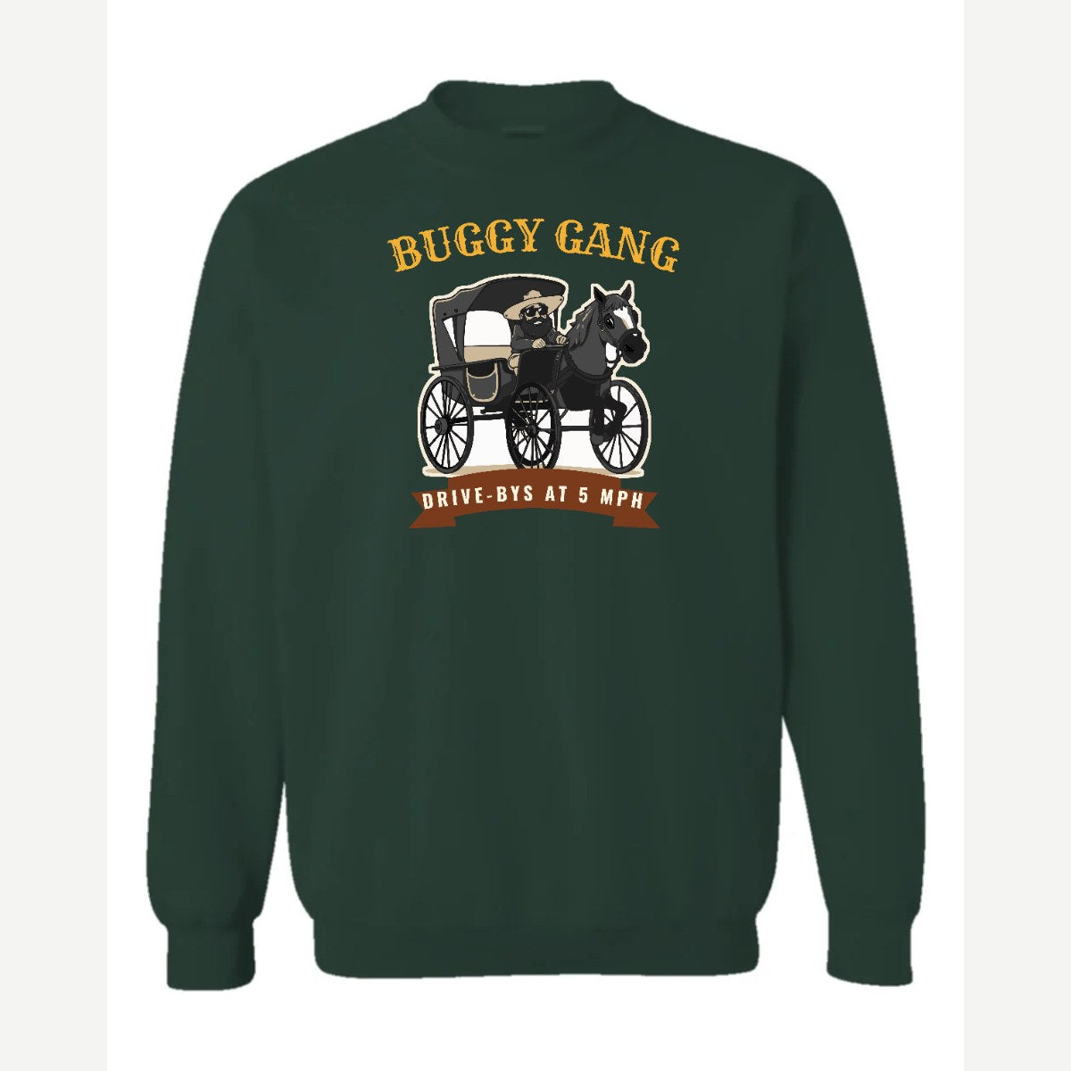 Buggy Gang — Crewneck Sweatshirt / Forest Green