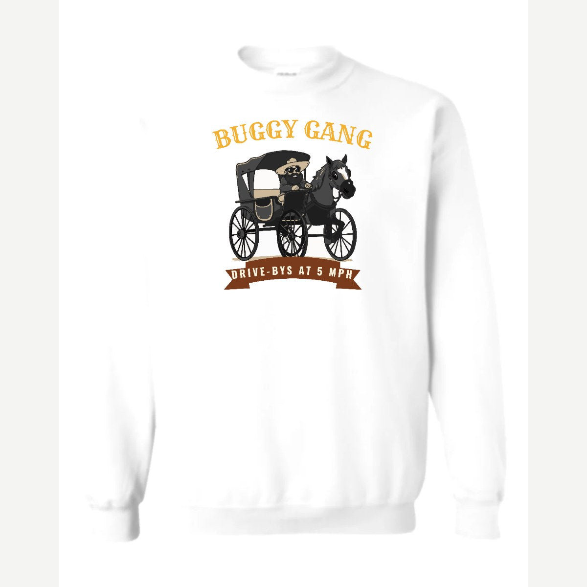 Buggy Gang — Crewneck Sweatshirt / White