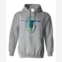 Bull Skull — Hoodie / Sport Grey