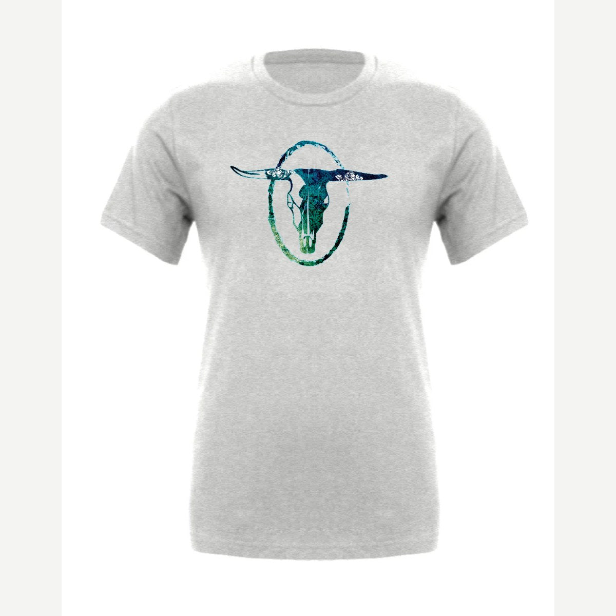 Bull Skull — Premium Tee / Athletic Heather