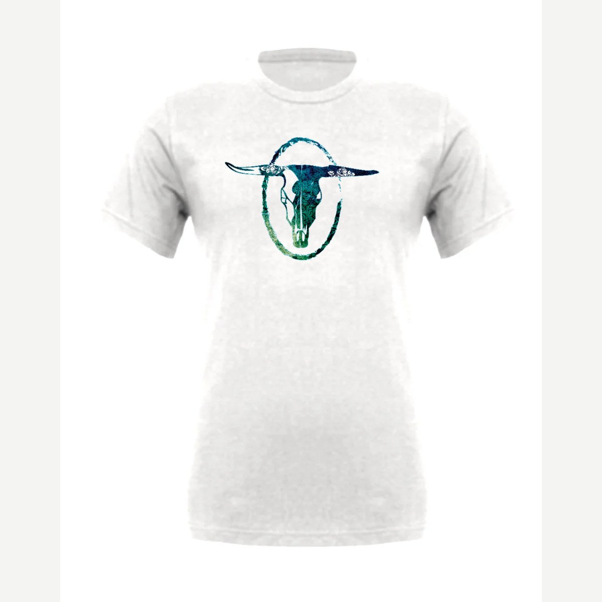 Bull Skull — Premium Tee / White