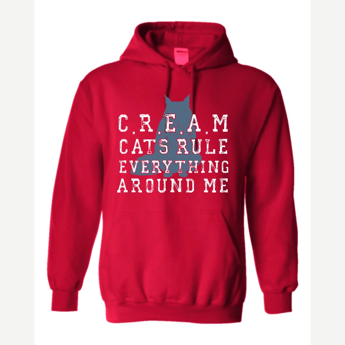 C.R.E.A.M. – Cats Rule Everything Around Me — Hoodie / Red