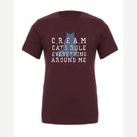 C.R.E.A.M. – Cats Rule Everything Around Me — Premium Tee / Maroon