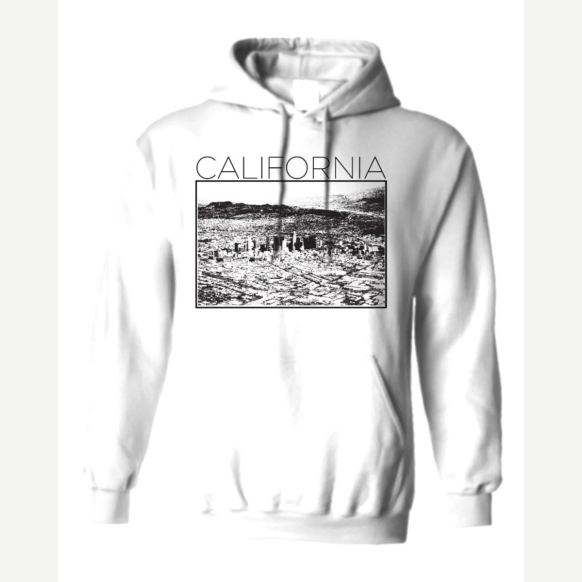 California — Hoodie / White