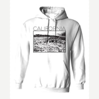 California — Hoodie / White