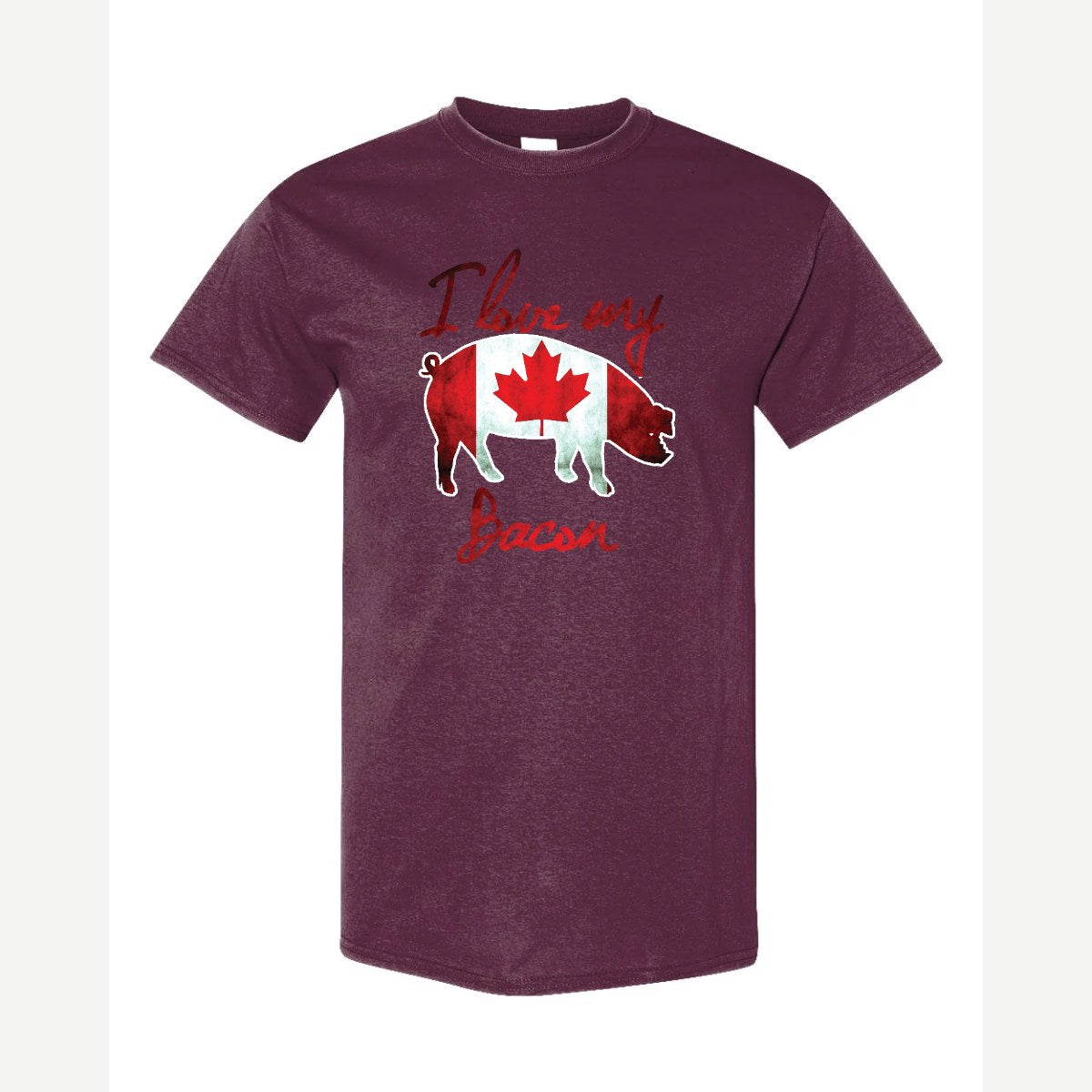 Canadian Bacon — Classic Tee / Maroon