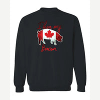 Canadian Bacon — Crewneck Sweatshirt / Black