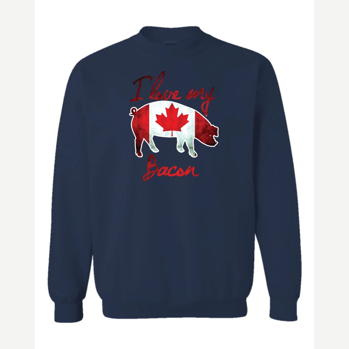 Canadian Bacon — Crewneck Sweatshirt / Navy