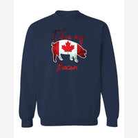 Canadian Bacon — Crewneck Sweatshirt / Navy