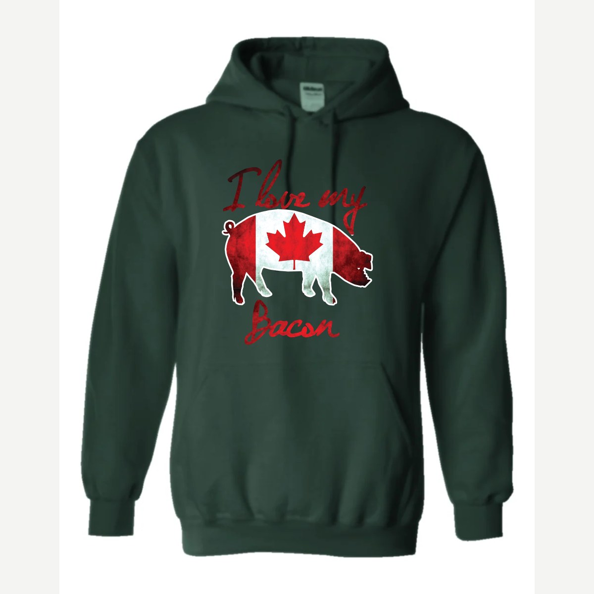 Canadian Bacon — Hoodie / Forest Green