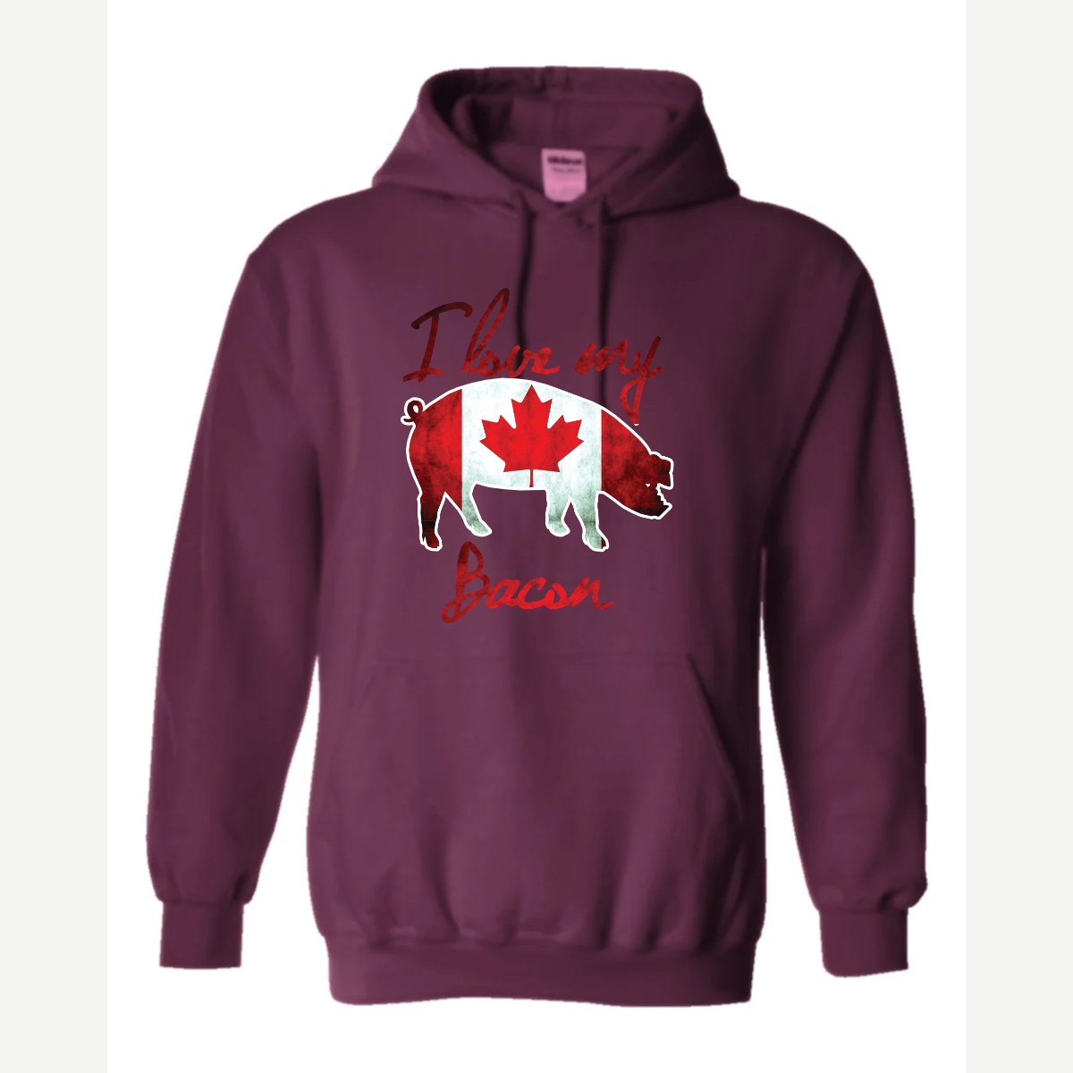 Canadian Bacon — Hoodie / Maroon