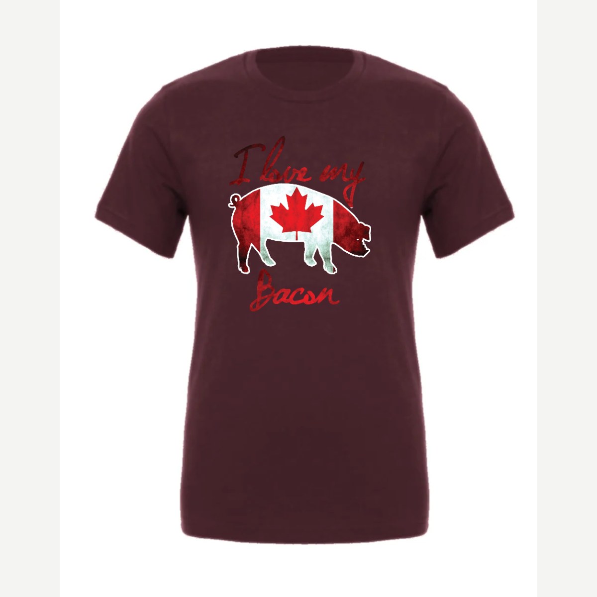 Canadian Bacon — Premium Tee / Maroon