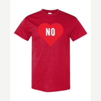Candy Heart says NO — Classic Tee / Red