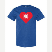Candy Heart says NO — Classic Tee / Royal