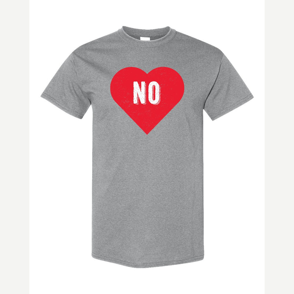 Candy Heart says NO — Classic Tee / Sport Grey