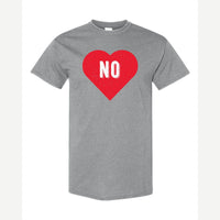 Candy Heart says NO — Classic Tee / Sport Grey