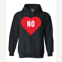 Candy Heart says NO — Hoodie / Black