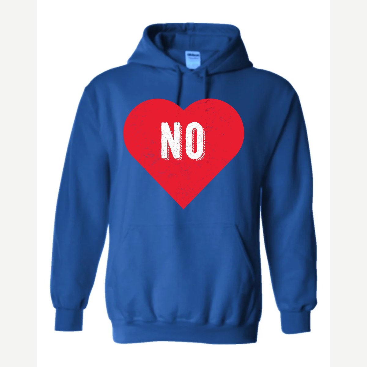 Candy Heart says NO — Hoodie / Royal